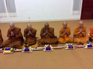 Bhikkhunis were delivering anumodana